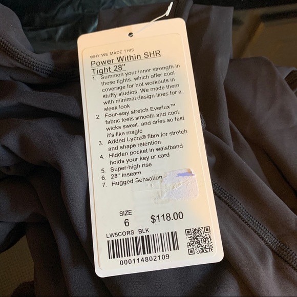New LULULEMON Power Within Super Hi Rise Tight - Picture 7 of 7
